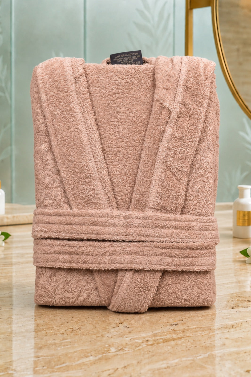 White cotton Tork Turkish bath towel with textured pattern, soft and absorbent for comfortable use.